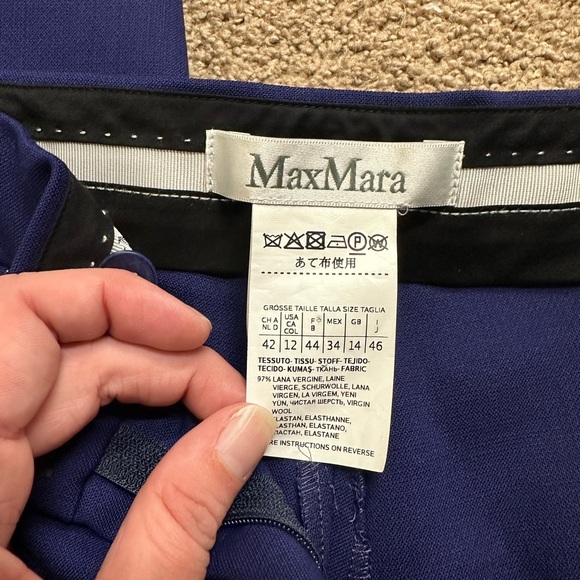MaxMara Royal Blue Dress Pants - Picture 4 of 4
